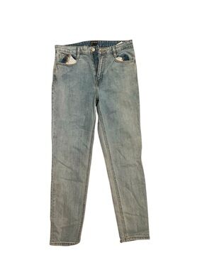 FRANK AND OAK: Light Wash Straight Leg Jeans